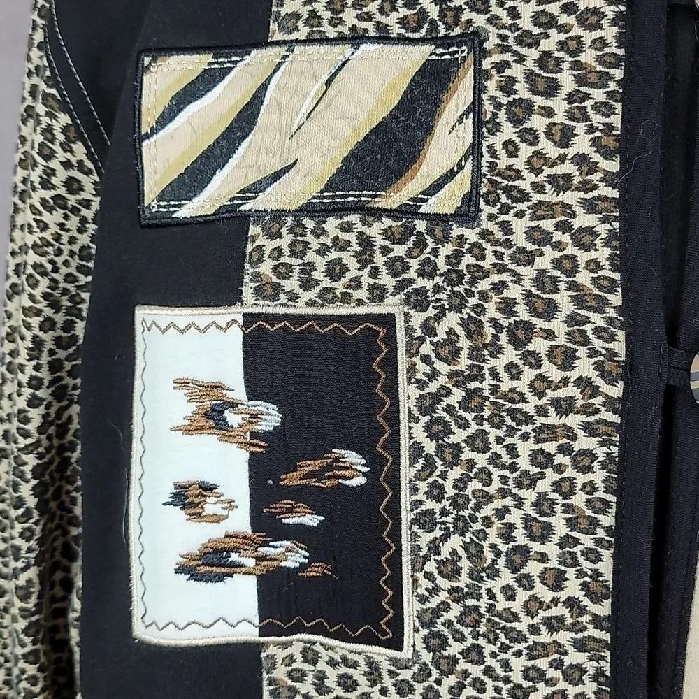 KORET Patchwork Animal‎ Print Jacket Large - image 5